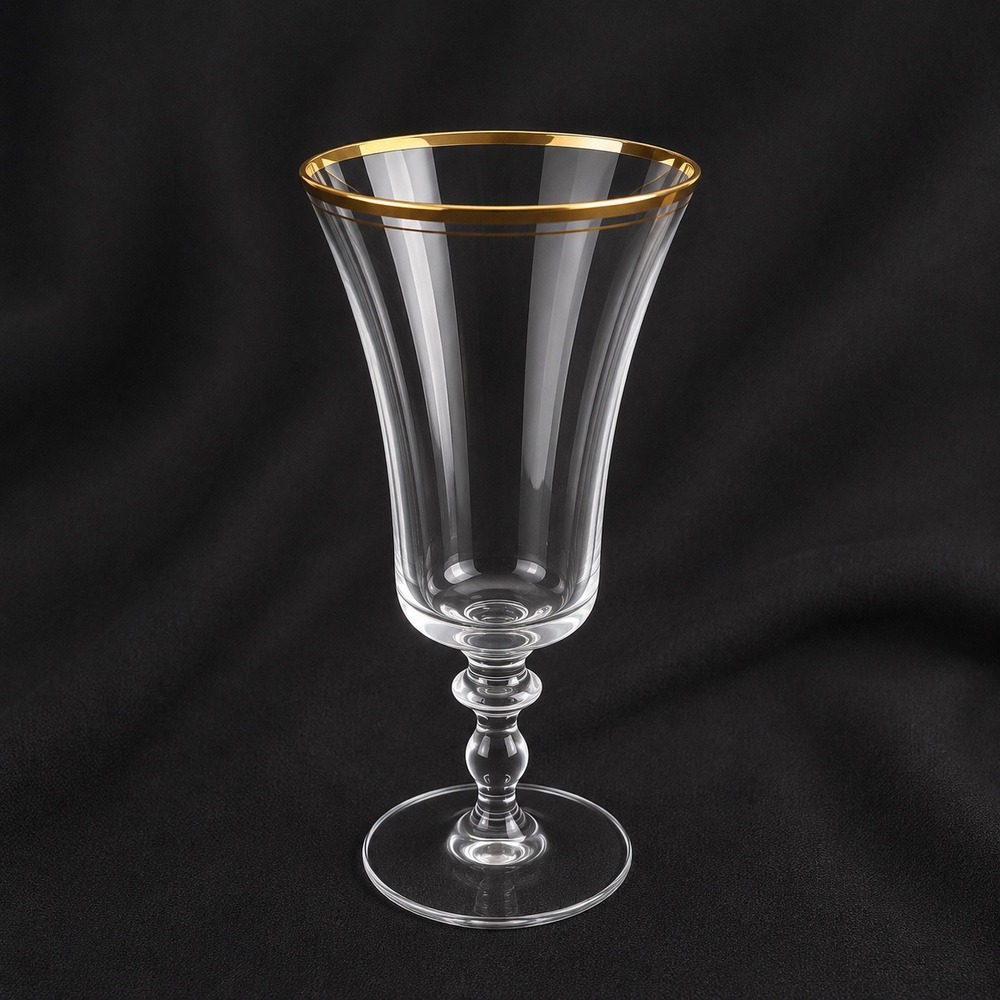 Mikasa Jamestown Gold Trim Iced Tea Beverage Glasses Set of 4 Crystal 8.375" - Picture 6 of 8